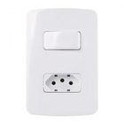 MARGIRIUS B3 CONJ.1TOM. 2P +T 10A 250V + 1INT. SIMP. 10A 250V 4X2 BR