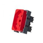 MARGIRIUS B3 TOMADA PADRÃO BRASILEIRO 2P +T 10A 250V VERMELHA