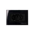 MARGIRIUS EBONY SLEEK CONJ. 1 TOM. PAD. BRAS. 2P + T 20A 250V P/MOVEL