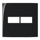 MARGIRIUS EBONY SLEEK PLACA 4X4 2 POSTOS HORIZONTAL SEPARADO