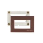 MARGIRIUS SLEEK CONJ. PLACA + SUPORTE P/ MOVEL MARROM