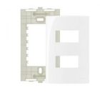 MARGIRIUS SLEEK PLACA + SUPORTE 4X2 2 POSTOS HORIZONTAL