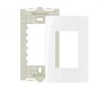 MARGIRIUS SLEEK PLACA + SUPORTE 4X2 3 POSTOS HORIZONTAL