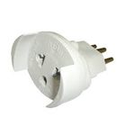 ILUMI PINO ADAPTADOR 2P+T BRANCO 10A C/10