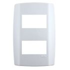 ILUMI PLACA SLIM 4X2 C/SUP. 2 MODULOS HORIZONTAL