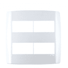 ILUMI PLACA SLIM 4X4 C/SUP. 2+2 MODULOS HORIZONTAL