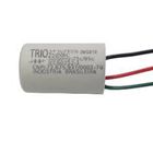 TRIO CAPACITOR 3 FIOS 127V 3+7UF