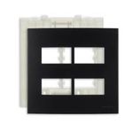 MARGIRIUS EBONY CLEAN SLEEK PLACA + SUPORTE 4X4 4 POSTOS