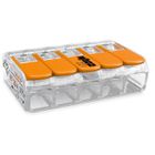 WAGO CONECTOR EMENDA 5 VIAS ATÉ 4MM (0415)
