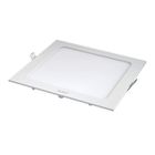 AVANT PAINEL LED ALU EMBUTIR QUAD. BR 12W X 3.000K LUZ AMARELA (17X17CM)