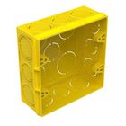 AMANCO CAIXA LUZ PVC AMARELA 4X4