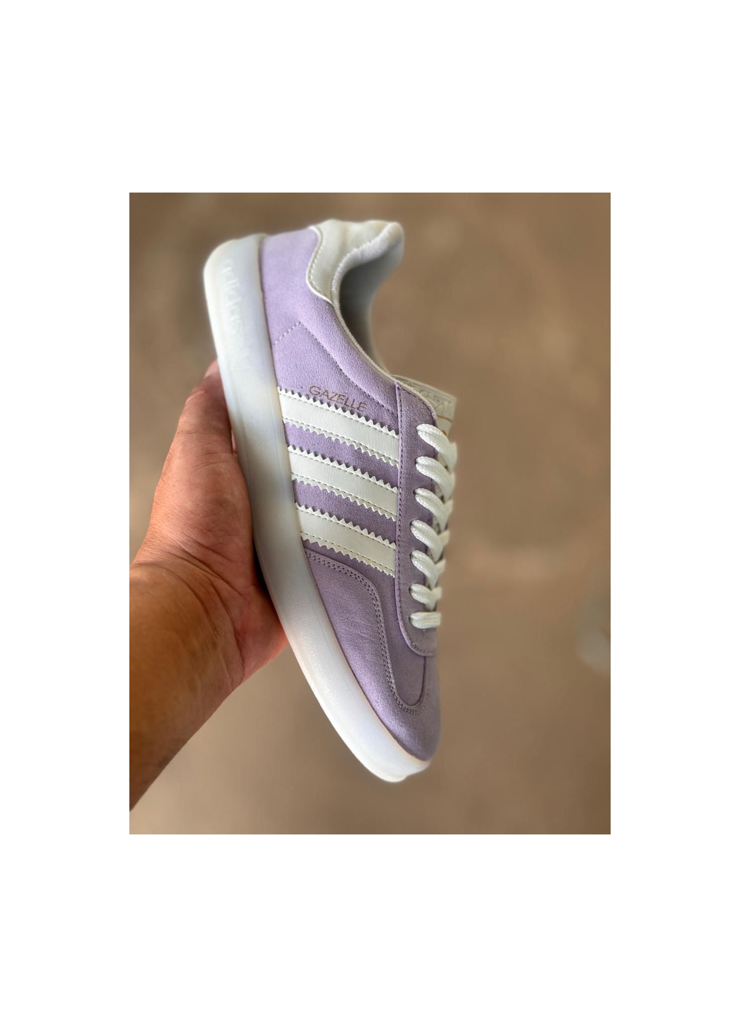 Tenis Gazelle Lilas sola branca