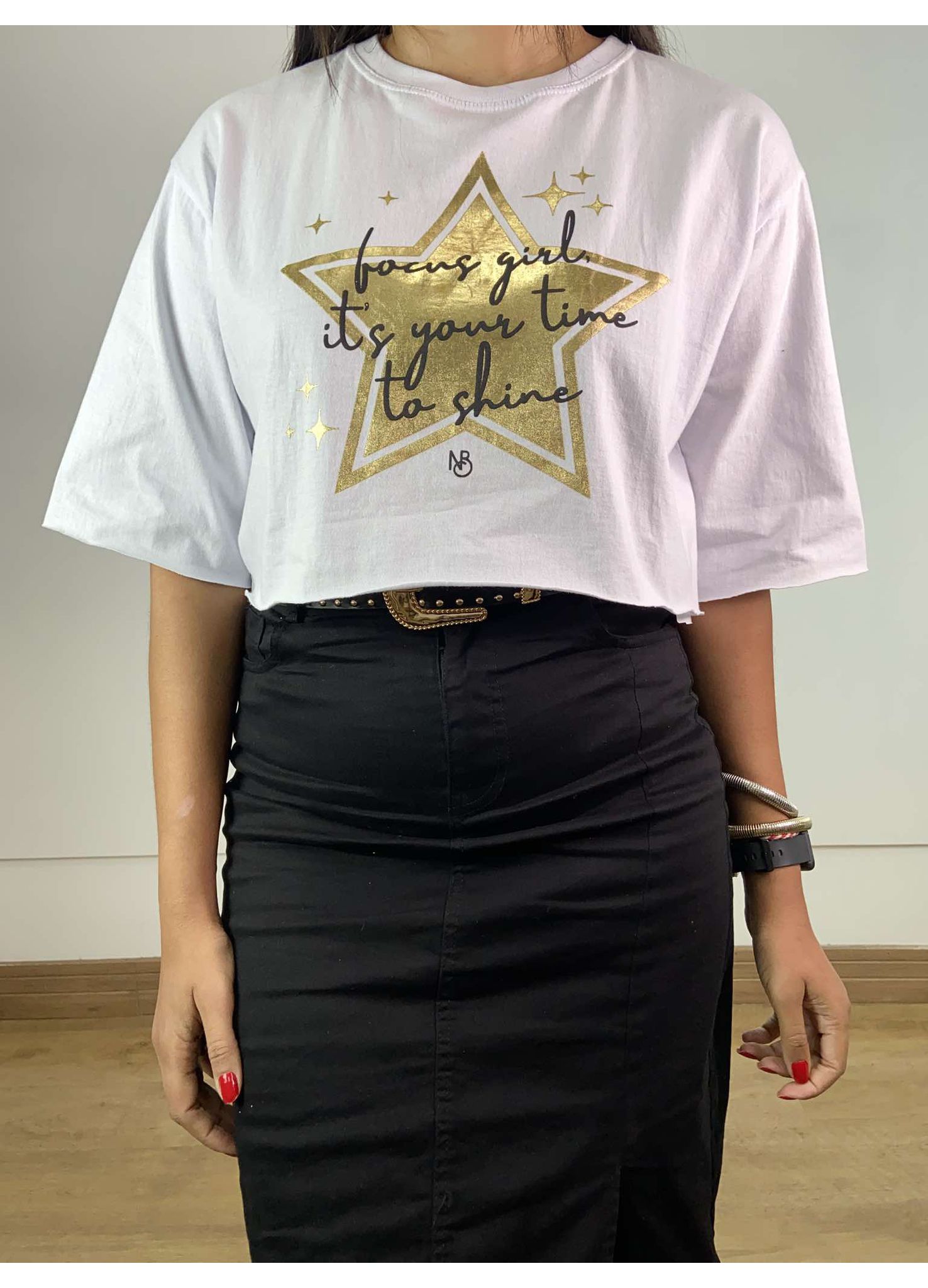 Cropped Star Branco