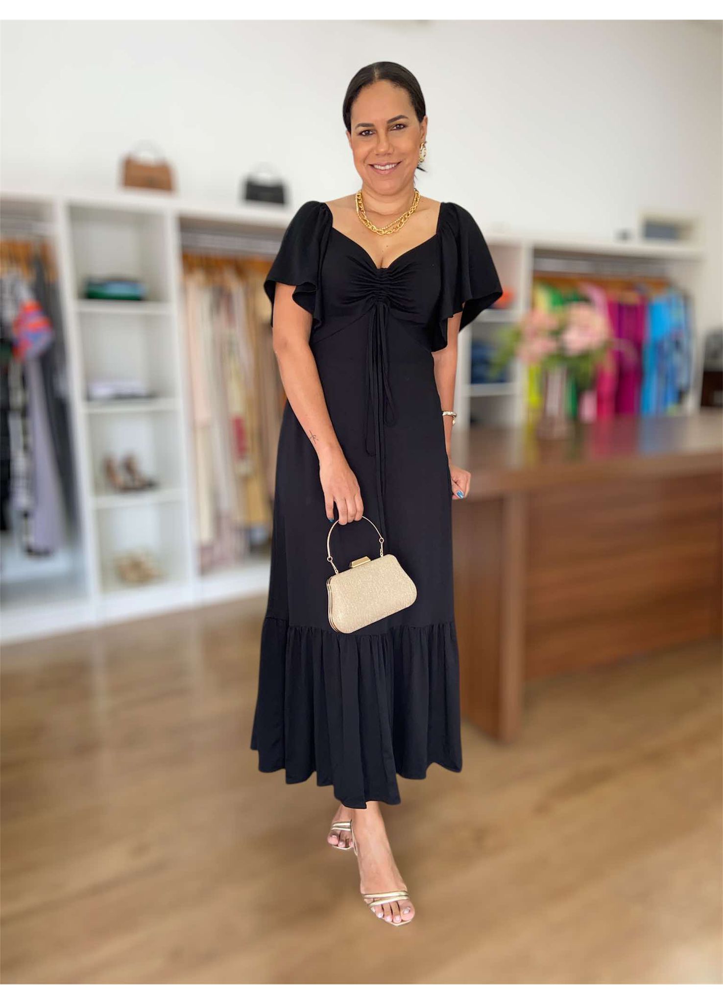 Vestido Fernanda Preto