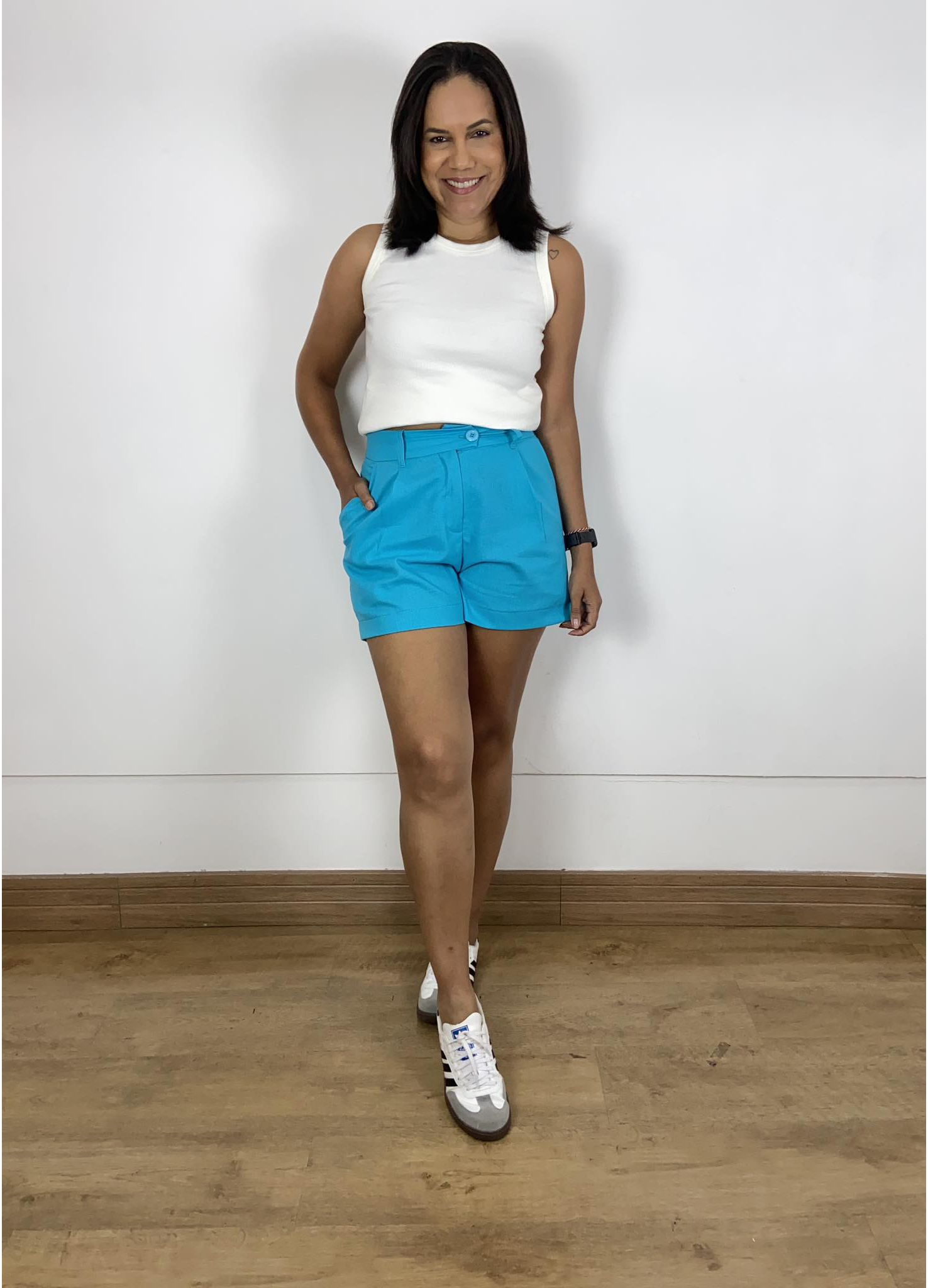 Short Laís Azul