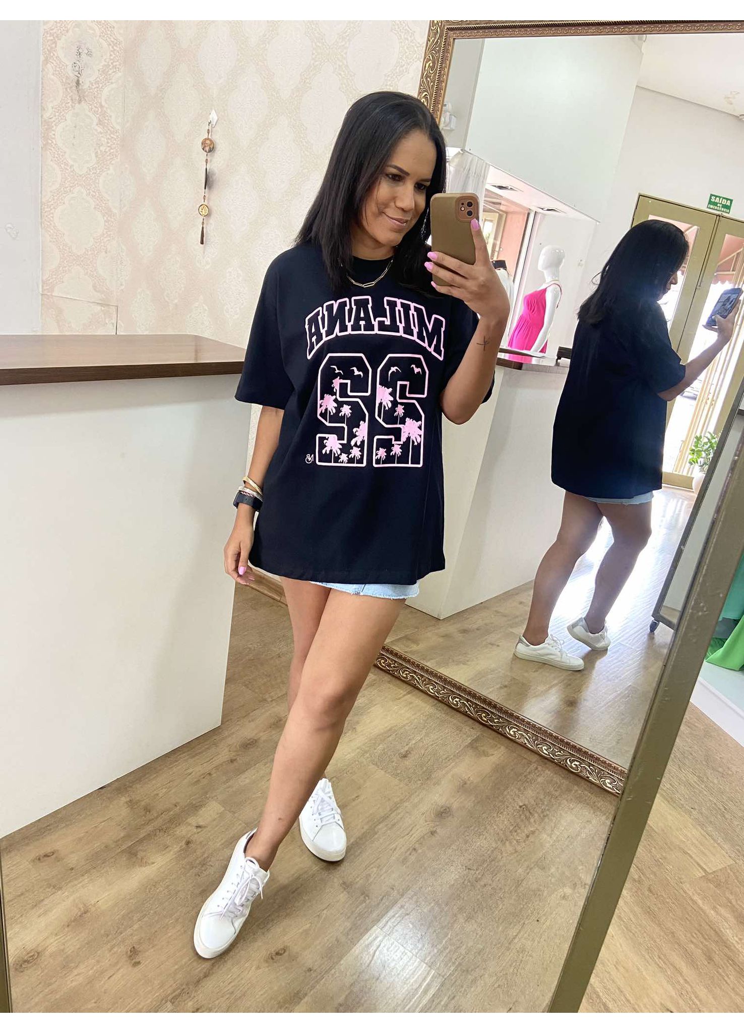 Camisetão Milana Preto