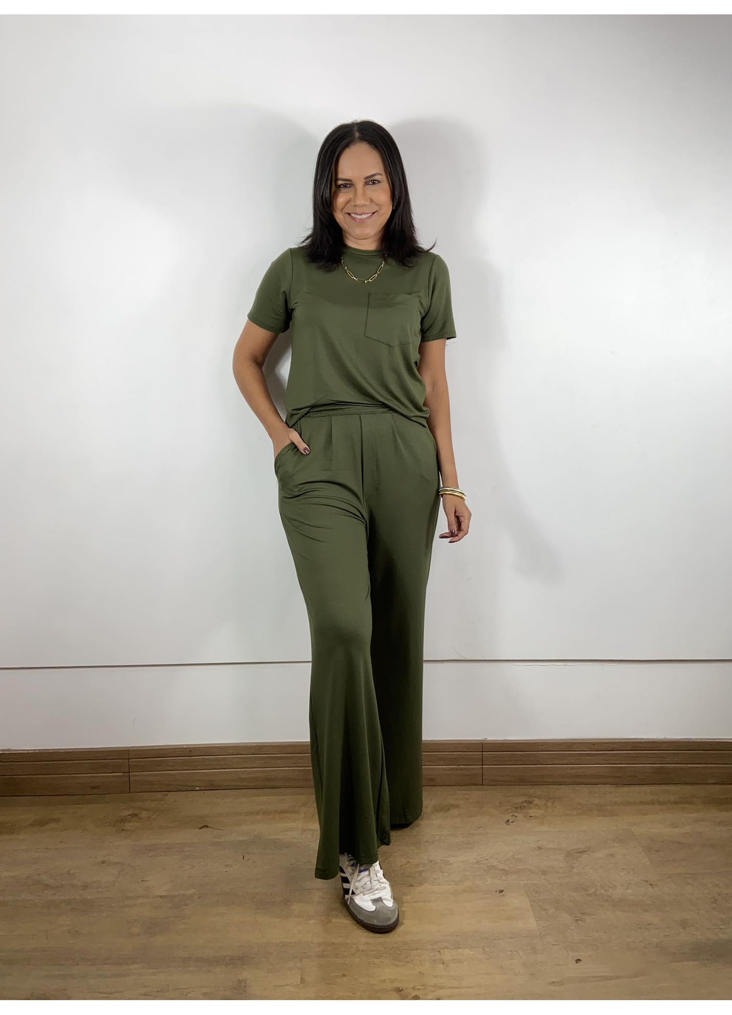 Conjunto Paloma Verde Militar