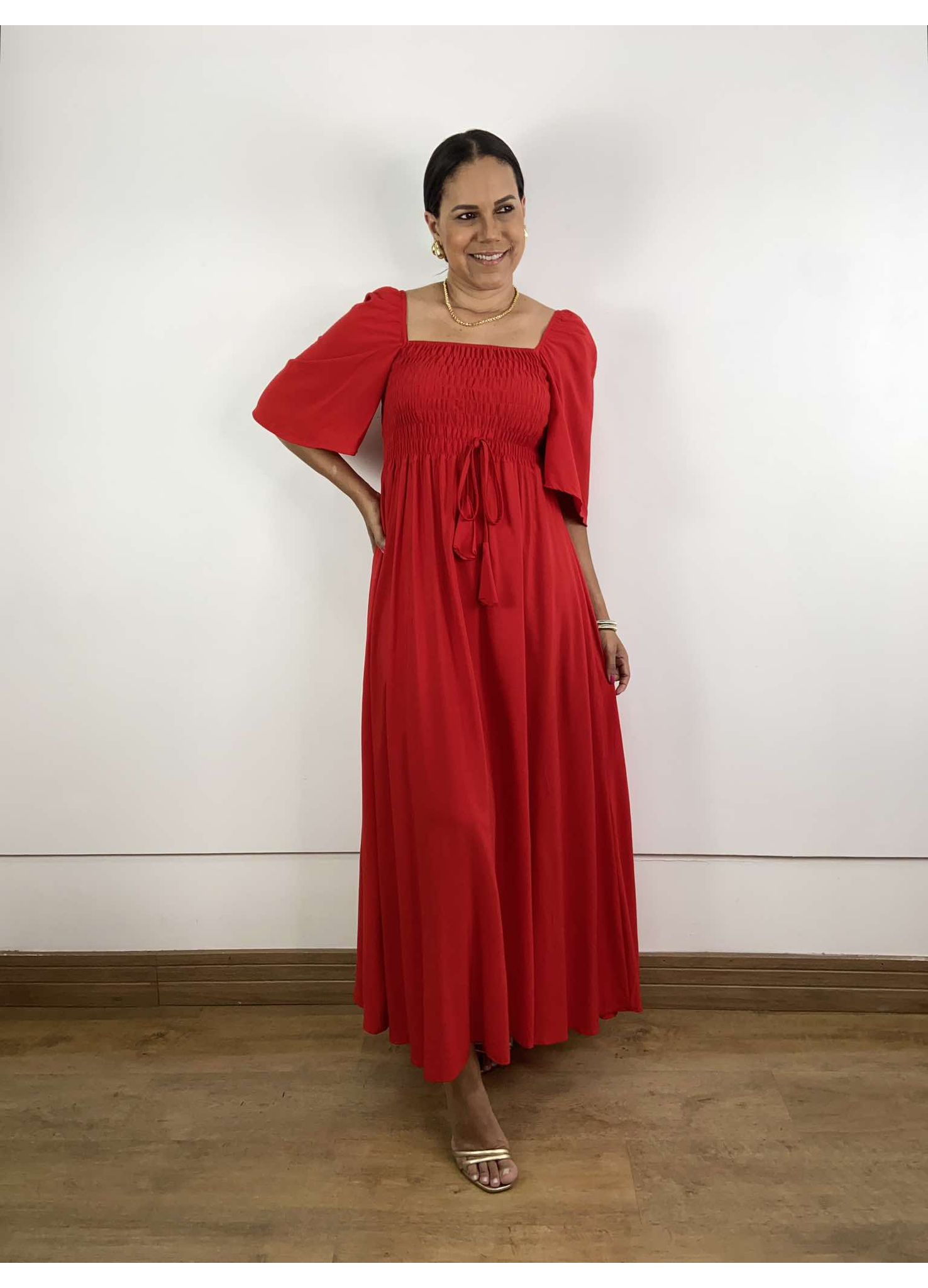 Vestido Thaise Vermelho