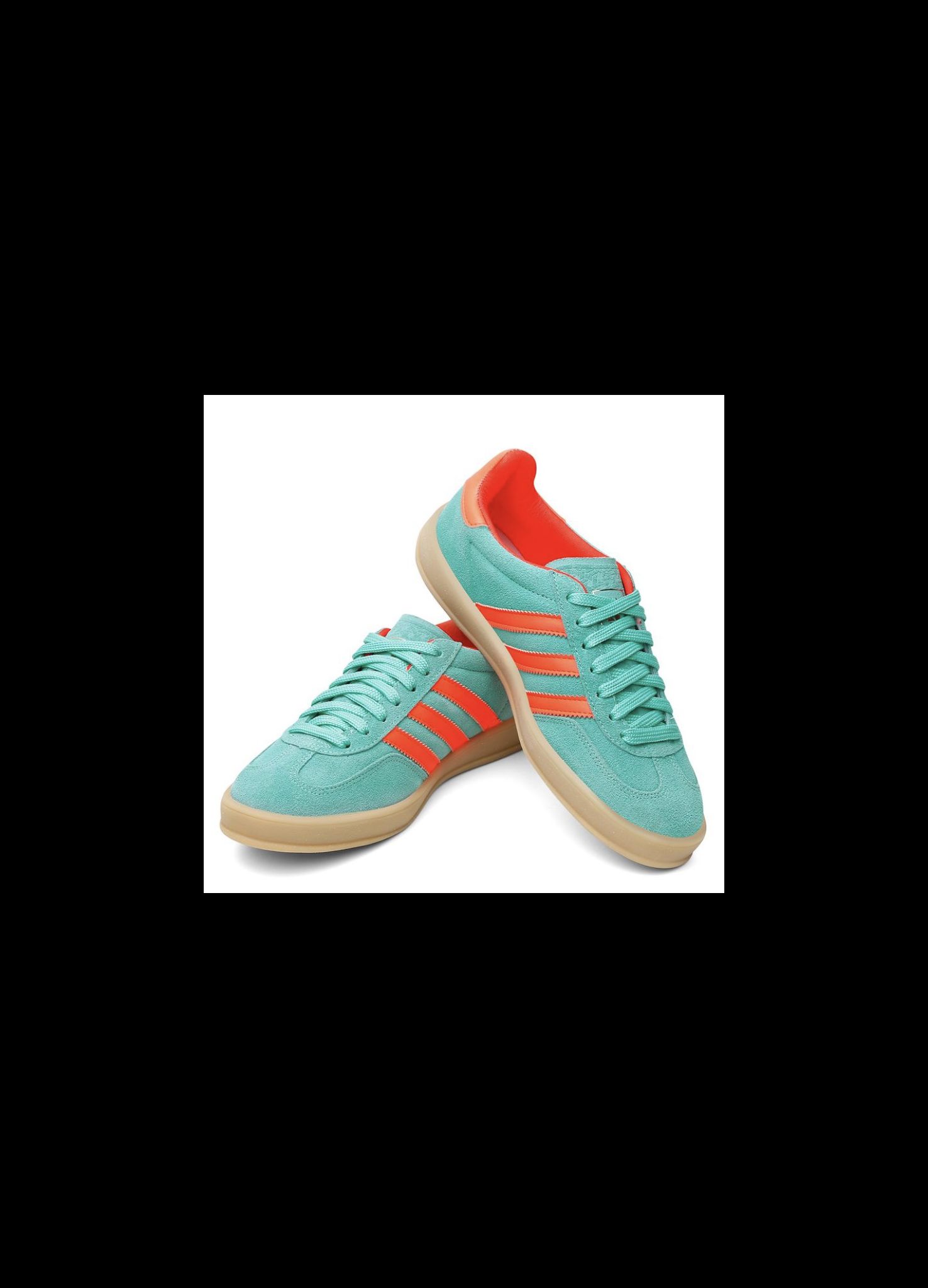 Tenis Gazelle Verde menta com laranja