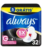 Always Absorvente Noturno Suave G com Abas 32 unidades