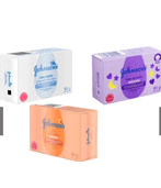 Kit c/3 Sabonetes 80g Johnson's Hora do Sono, Original e Glicerina