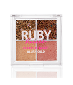 Ruby Kisses Electric Glaze Blush Gold Paleta de Sombras Glitter 