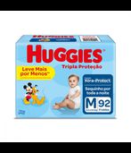 Fralda Huggies Tripla Protecao Hiper M 92un