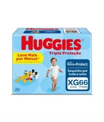 Huggies Fralda Tripla Proteção XG 66 Unidades