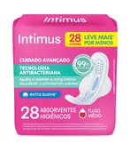 Intimus Absorvente Tecnologia Antibacteriana Com Abas com 28 unidades