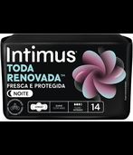 Intimus Absorvente Noturno Discreto Cobertura Suave com Abas com 14 unidades
