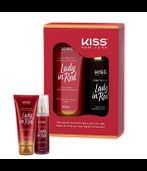 Kiss Kit Corporal Lady In Red 1 Loção Hidratante 180ml + 1 Body Splash 200ml 