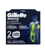Gillette Mach3 Corpo Carga para Aparelho c/ 2 Unidades.