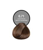 Acquaflora Coloração Creme Permanente 6.71 Louro Escuro Marrom Acinzentado 60g