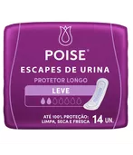 Poise Protetor Diário para Escape de Urina Absorção Leve 14 unidades