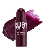 Ruby Kisses Melon Pop! Blush em Stick Cor 04 Plum Pop 5g