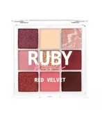 Ruby Kisses Red Velvet Paleta de Sombras 9 Cores