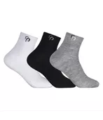 Rafa Parize Meias Cano Longo 39/43 Unissex Branca/Preta/Cinza