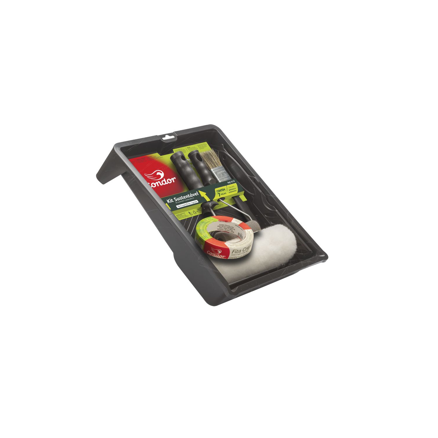 KIT DE PINTURA SUSTENTAVEL 07 PEÇAS CONDOR [819]