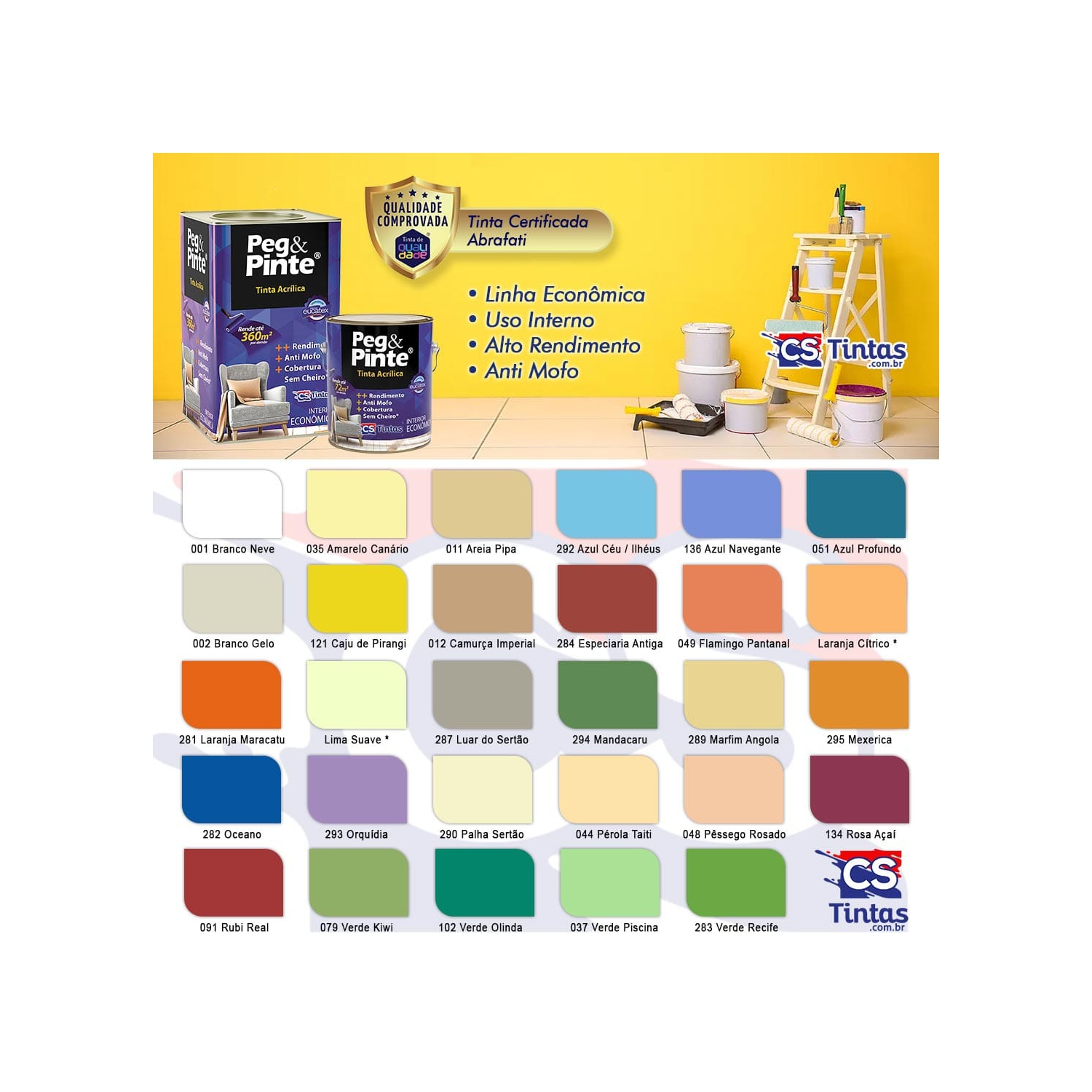 TINTA ACRÍLICA PEG E PINTE [EUCATEX] 18L