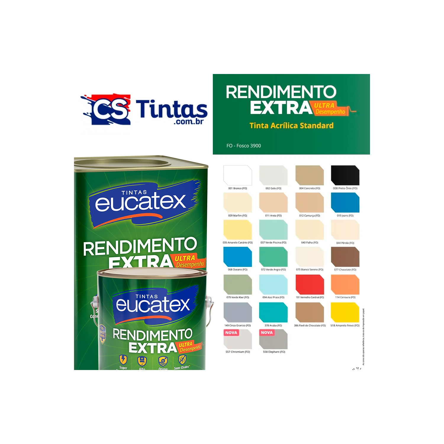 TINTA ACRÍLICA RENDIMENTO EXTRA [EUCATEX] 18L