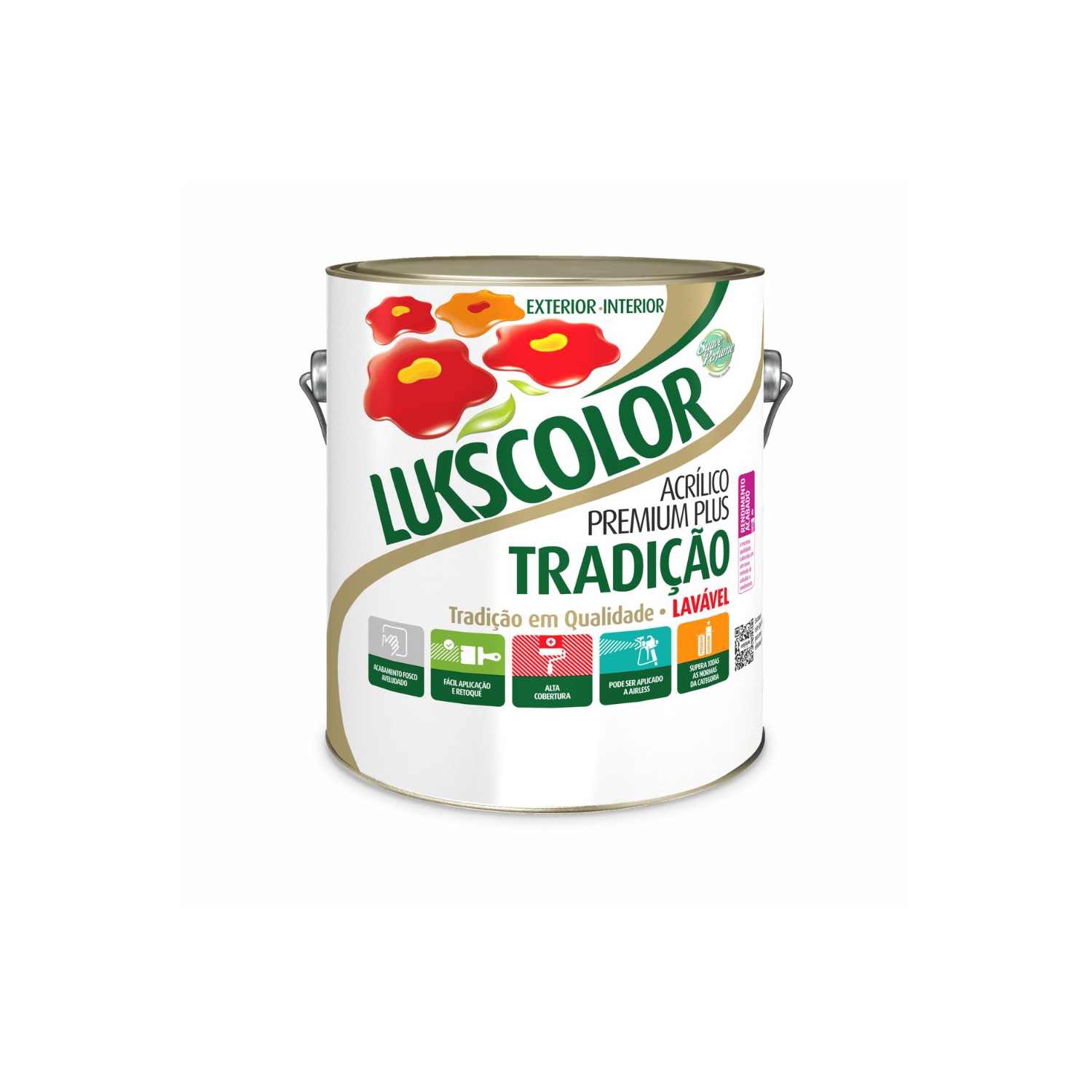 TINTA ACRÍLICA TRADIÇÃO [LUKSCOLOR] 3,6L