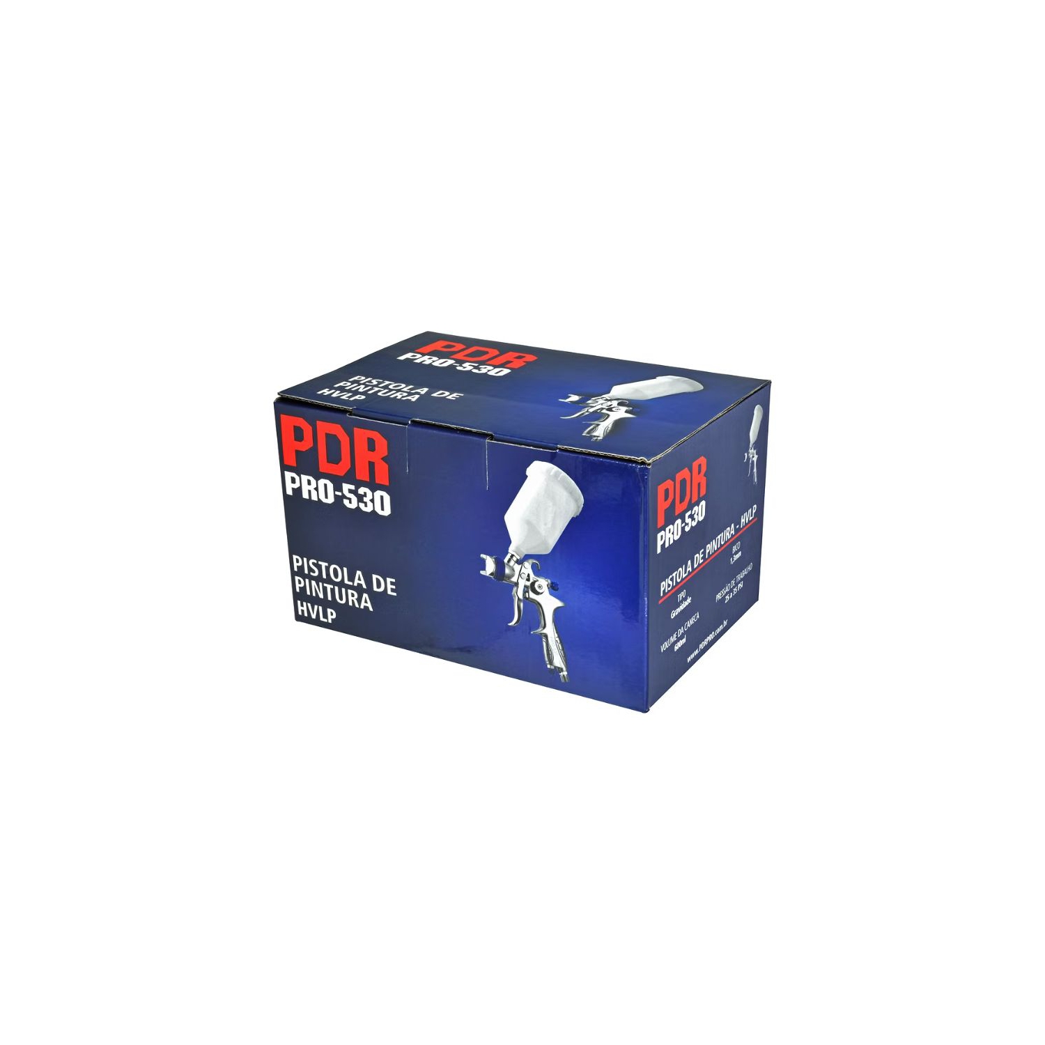 PISTOLA PINTURA GRAVIDADE 1,3MM PRO-530 600ML [H.V.L.P] [PRO-550] [PDR]