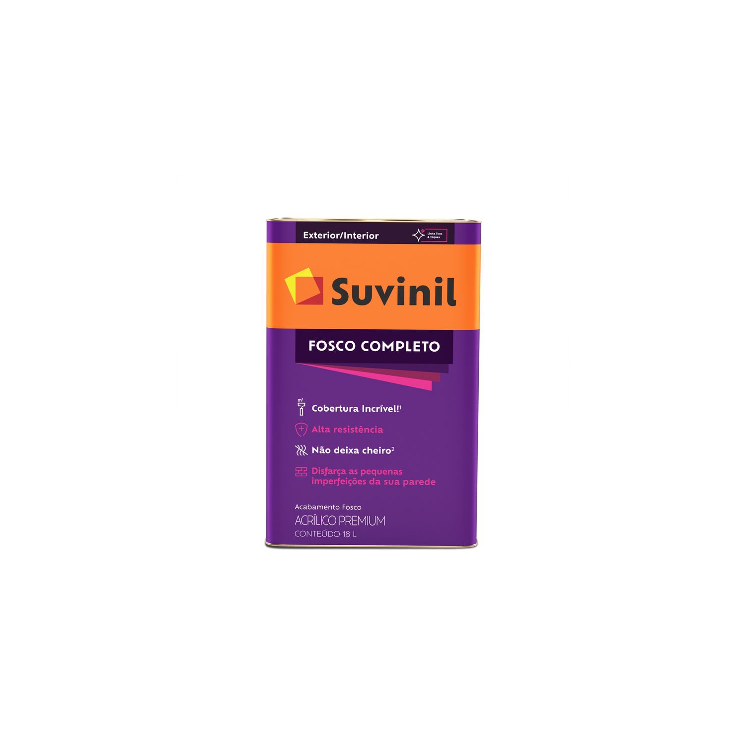 TINTA ACRÍLICA BRANCO FOSCO COMPLETO [SUVINIL] 18L
