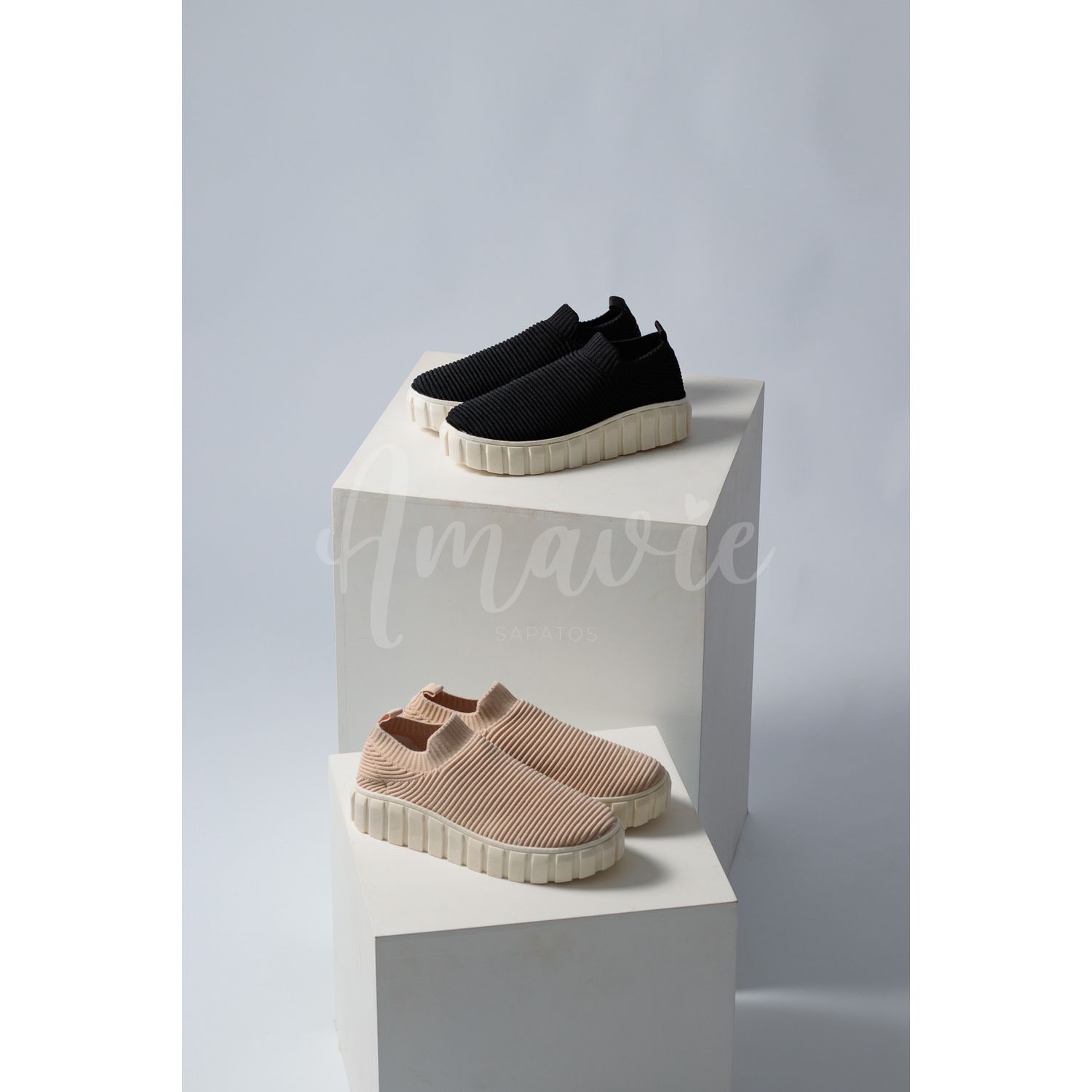 Tênis Yara Nude | AMAVIE SAPATOS