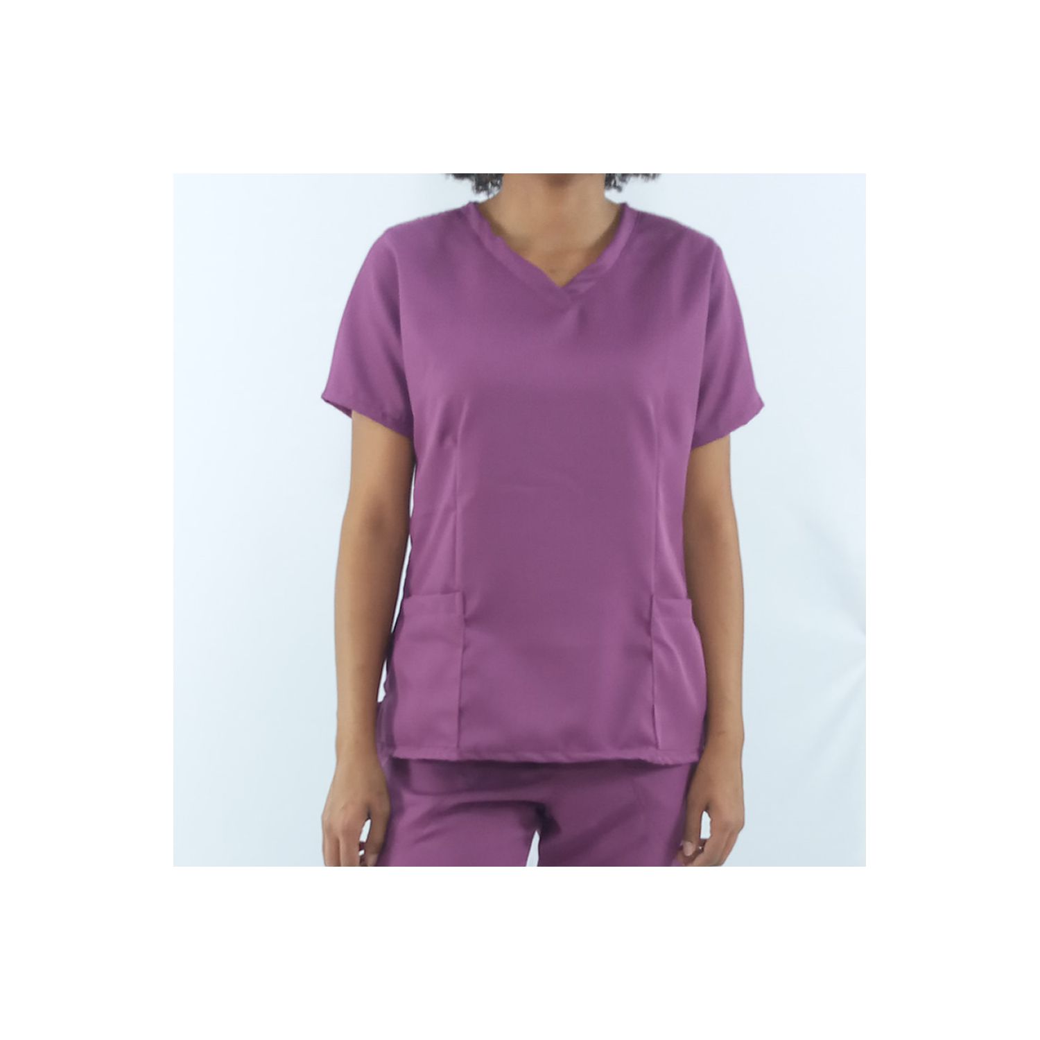 Camisa Scrub Roxo Feminino Pijama Cirúrgico - BRANCURA