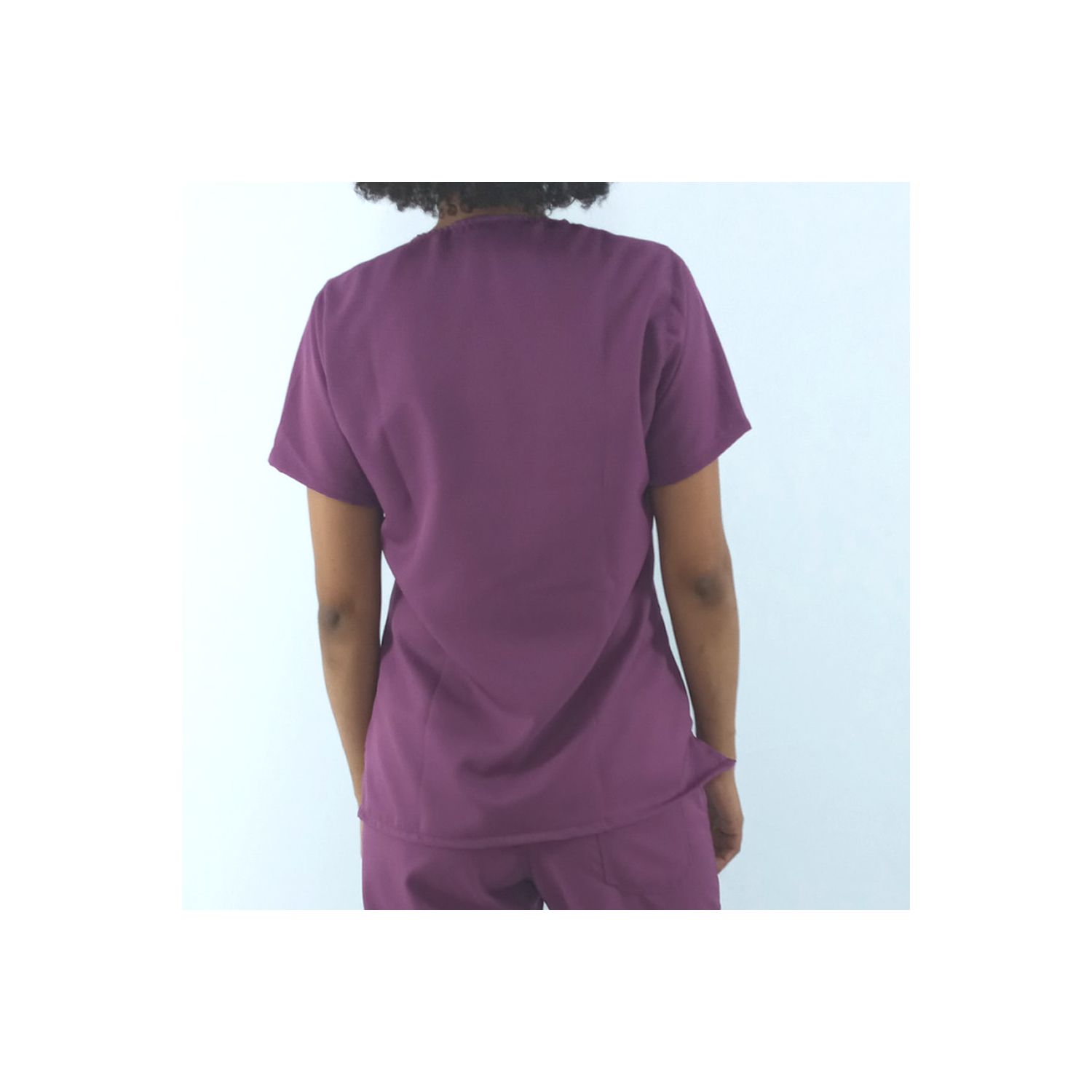 Camisa Scrub Roxo Feminino Pijama Cirúrgico - BRANCURA
