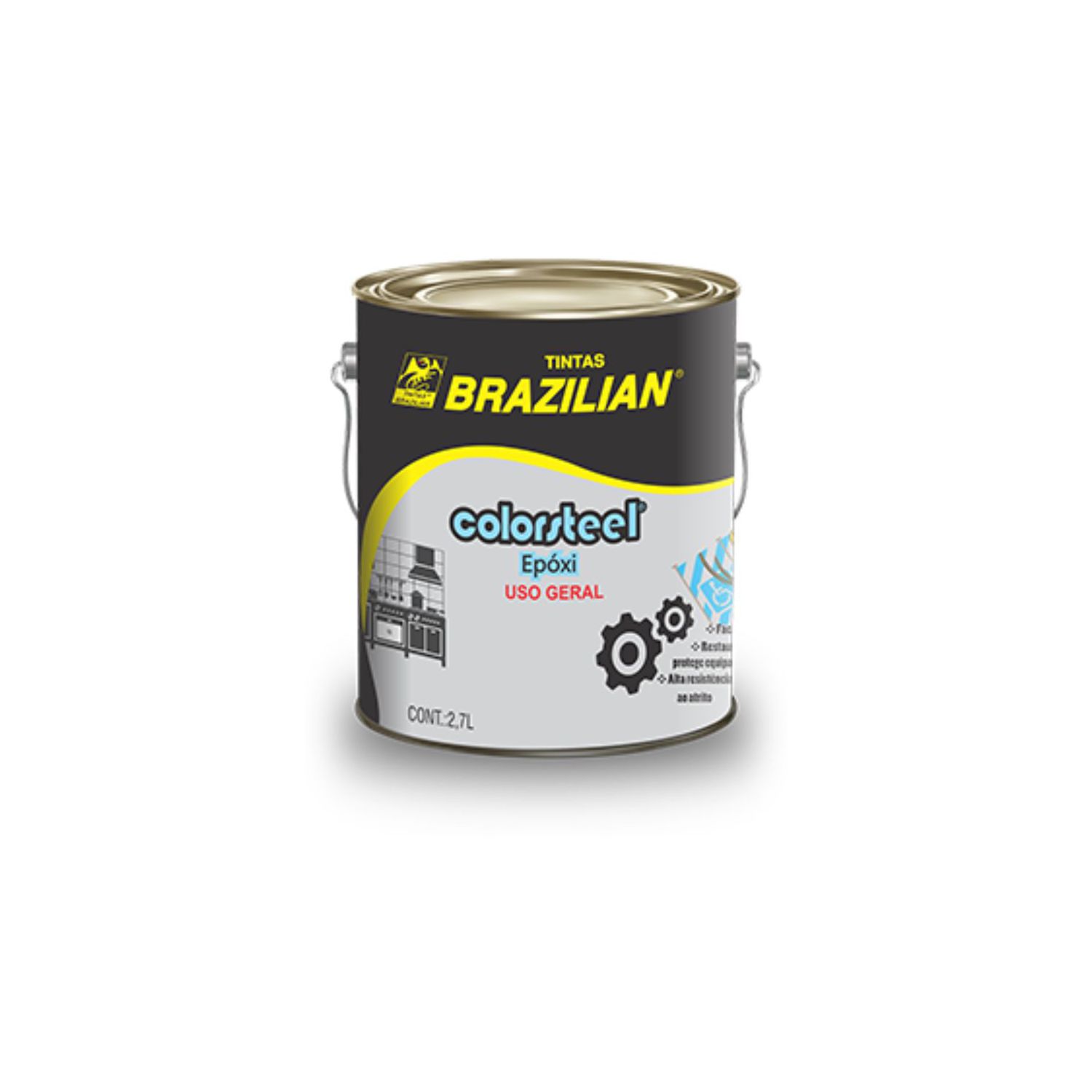 Tinta Epóxi Industrial Colorsteel 2,7L - Brazilian