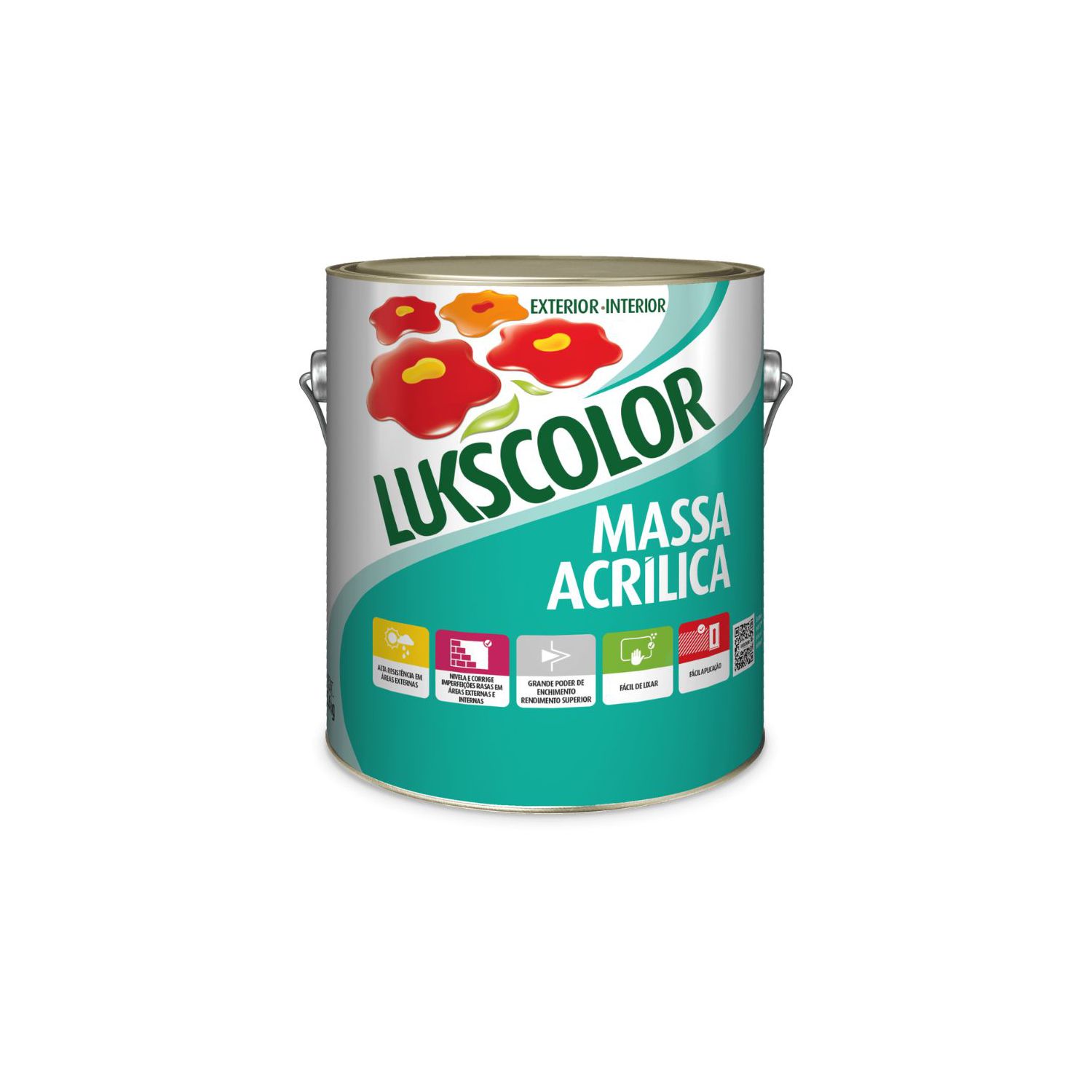 Massa Acrílica Externa e Interna Áreas Úmidas 5,6kg - Lukscolor