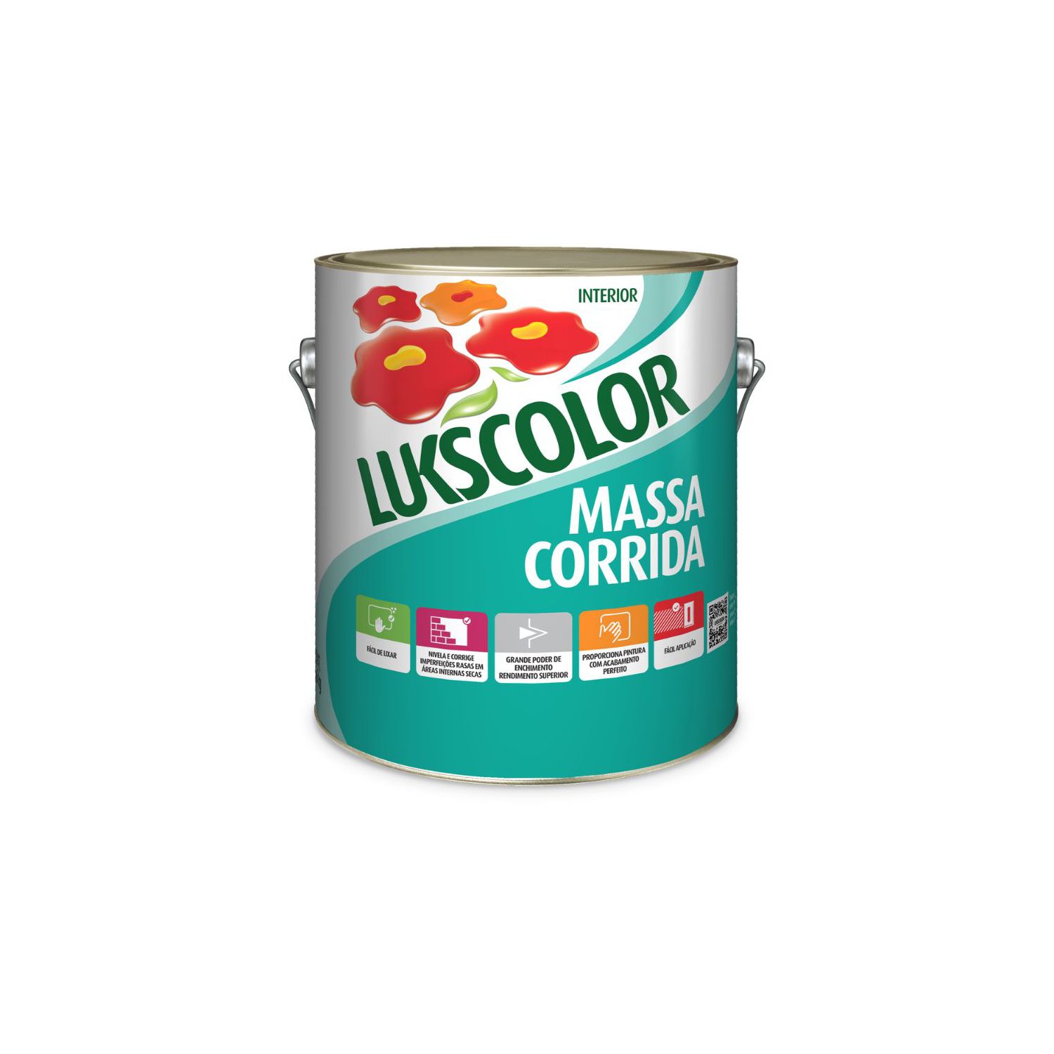Massa Corrida Interna Nivela e Corrige 5,6kg - Lukscolor