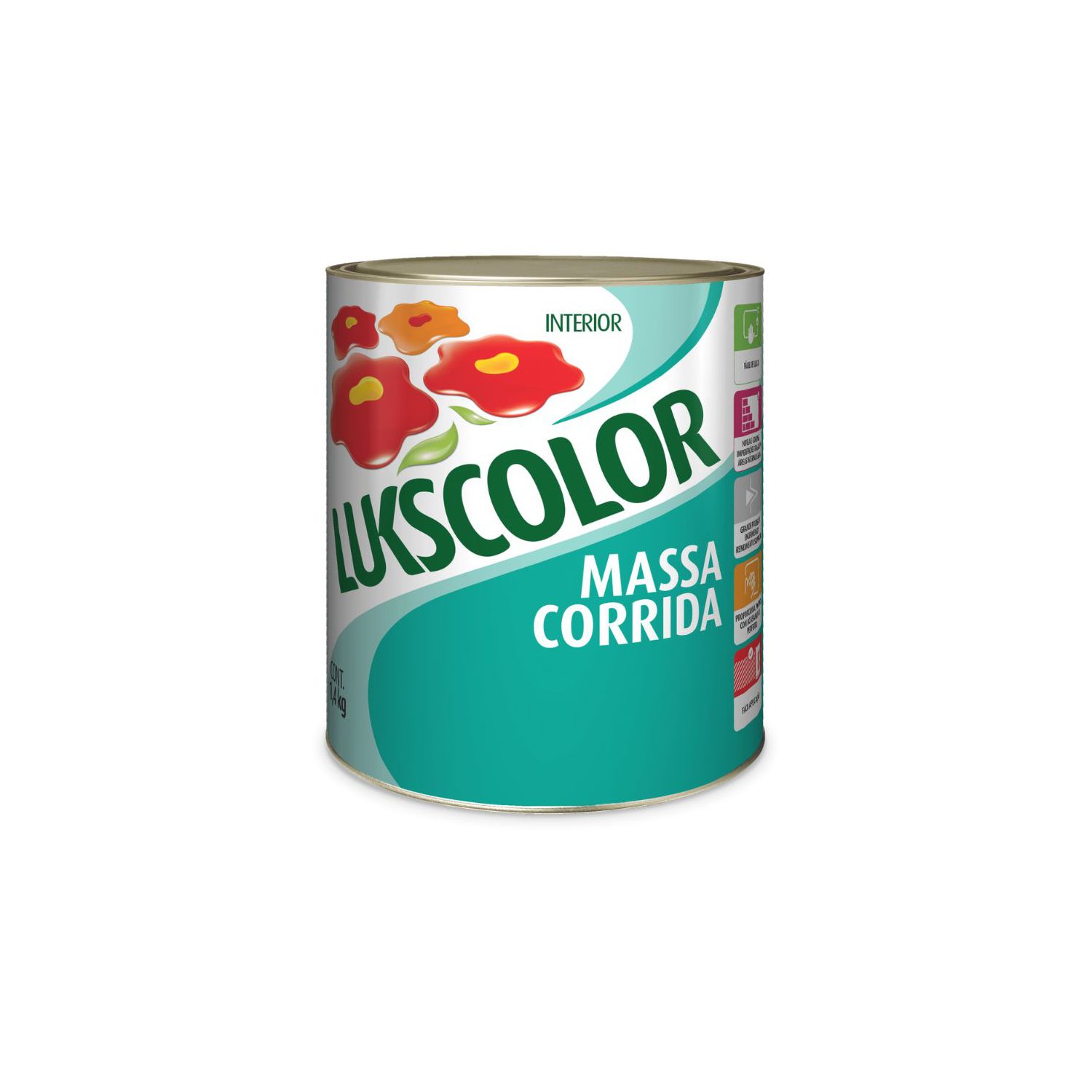 Massa Corrida Interna Nivela e Corrige 1,4kg - Lukscolor